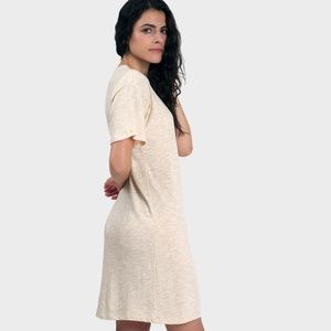 MIKA T-SHIRT DRESS - Heather Almond